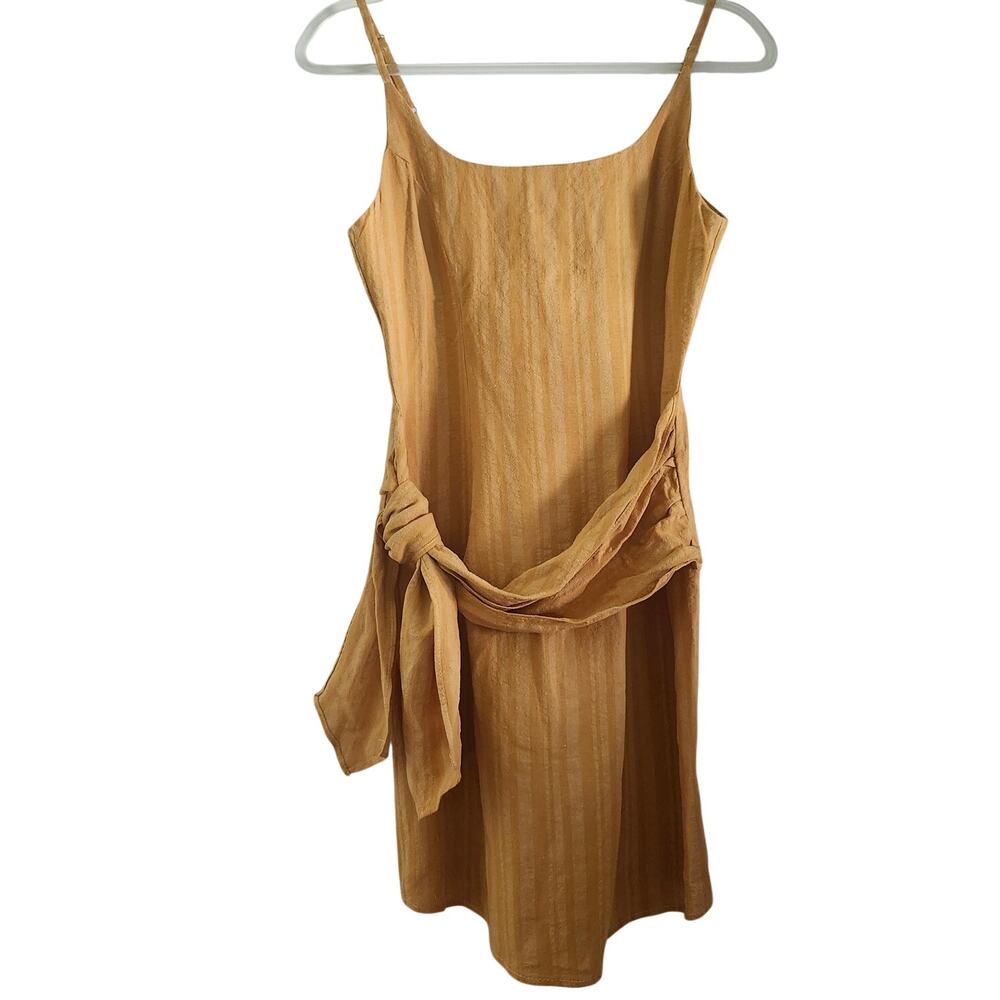 Debbie Dabble by Angel Biba Striped Linen Mini Dress Size 8